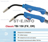 Горелка для полуавтоматической сварки TBi 150-blue-ESG, длина 3 метра - st-e.info - Великий Новгород