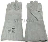 Перчатки-краги для сварщика пятипалые серые - st-e.info - Великий Новгород