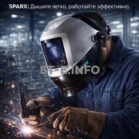 Маска сварщика Sparx с устройством подачи воздуха - st-e.info - Великий Новгород