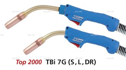 Сварочная горелка для полуавтомата TBi 7G-DR-blue-ESG, сменный поворотный корпус, длина 3 метра - st-e.info - Великий Новгород